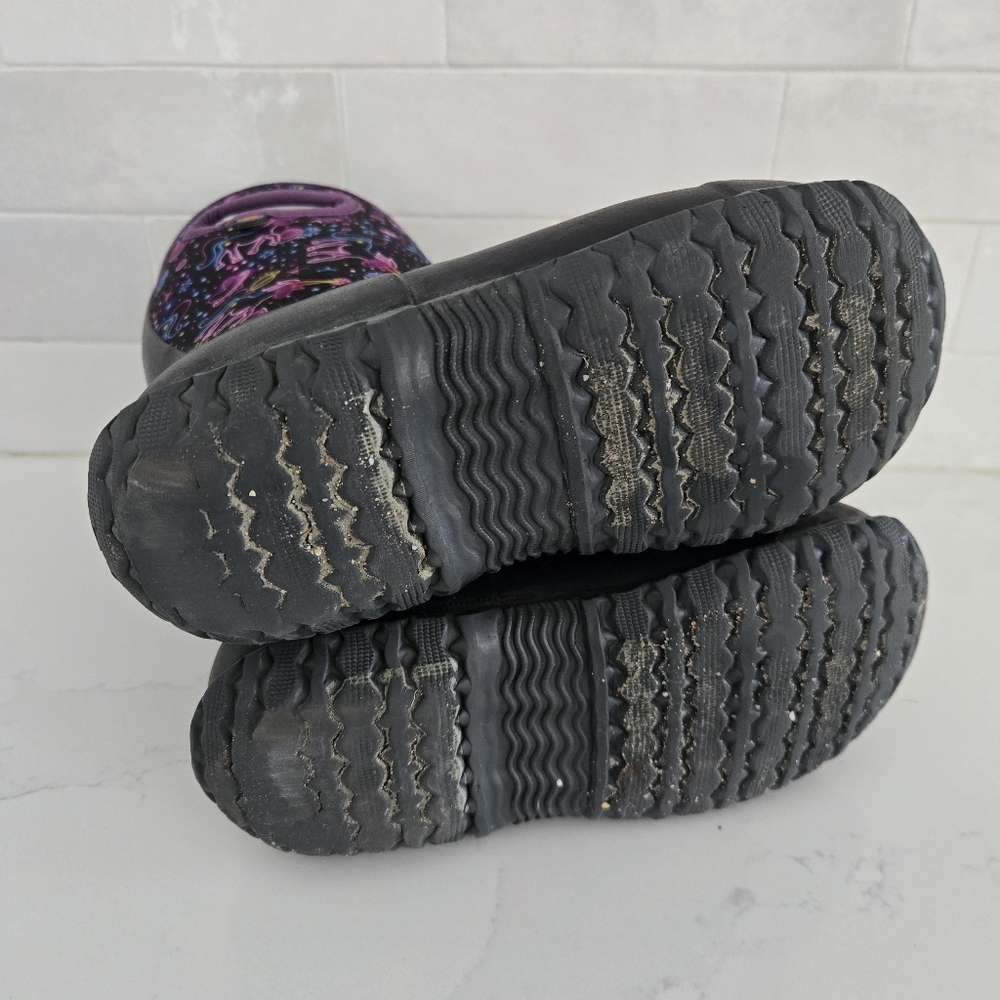 Bogs York Neon Unicorn Classic High Grasp Handles Waterproof Insulated Snow Boot - Picture 8 of 9